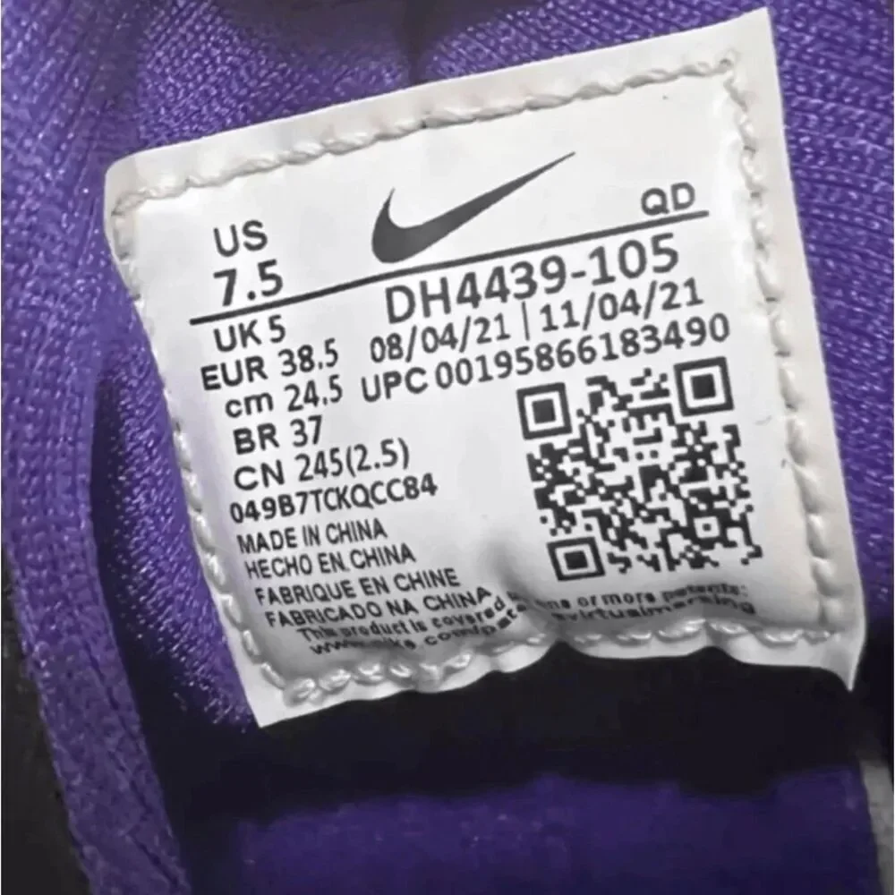 Nike Women Air Huarache Purple Punch Sneakers Size 7.5 Running Jogging Shoes